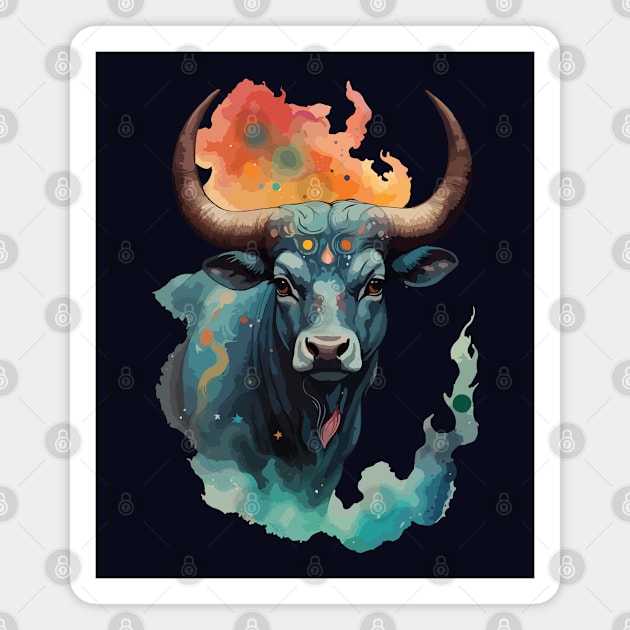 Zodiac Taurus Magnet by CatCoconut-Art